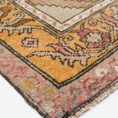 Vintage Turkish Hand-Knotted Wool Rug No. 406, 5'3" x 10'