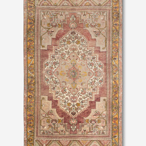 Vintage Turkish Hand-Knotted Wool Rug No. 406, 5'3" x 10'