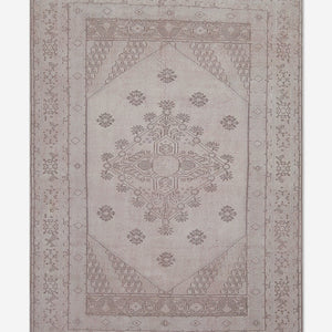 Vintage Turkish Hand-Knotted Wool Rug No. 404, 6' x 8'7"