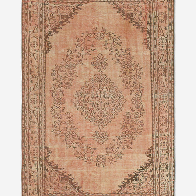 Vintage Turkish Hand-Knotted Wool Rug No. 442, 6' x 9'2"