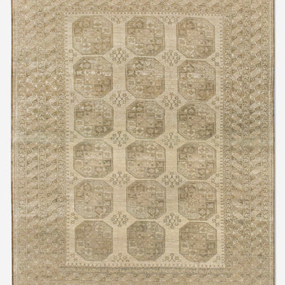 Vintage Turkish Hand-Knotted Wool Rug No. 444, 7'5" x 9'10"