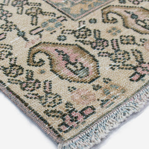 Vintage Turkish Hand-Knotted Wool Rug No. 449, 3'10" x 6'7"