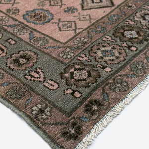 Vintage Turkish Hand-Knotted Wool Rug No. 450, 4'1" x 6'5"