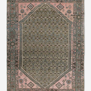 Vintage Turkish Hand-Knotted Wool Rug No. 450, 4'1" x 6'5"