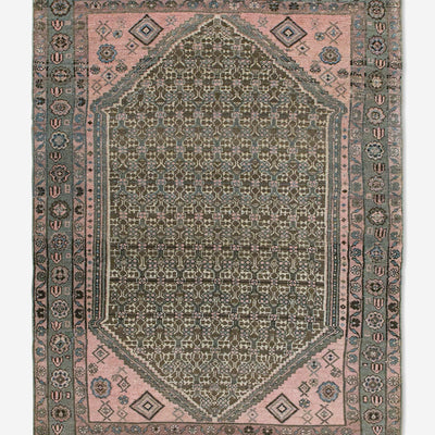 Vintage Turkish Hand-Knotted Wool Rug No. 450, 4'1" x 6'5"