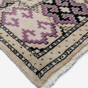 Vintage Turkish Hand-Knotted Wool Rug No. 456, 4'5" x 6'1"