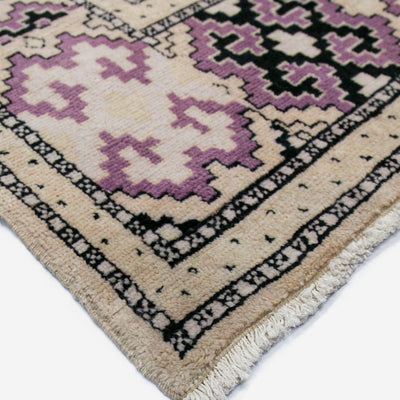 Vintage Turkish Hand-Knotted Wool Rug No. 456, 4'5" x 6'1"