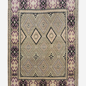 Vintage Turkish Hand-Knotted Wool Rug No. 456, 4'5" x 6'1"
