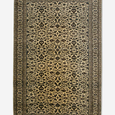 Vintage Turkish Hand-Knotted Wool Rug No. 458, 4'11" x 7'3"