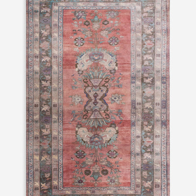 Vintage Turkish Hand-Knotted Wool Rug No. 585, 5'9" x 10'6"