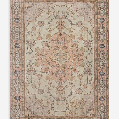 Vintage Turkish Hand-Knotted Wool Rug No. 587, 6'6" x 10'2"