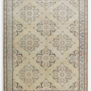 Vintage Turkish Hand-Knotted Wool Rug No. 588, 6'7" x 9'4"