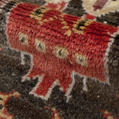 Vintage Turkish Hand-Knotted Wool Rug No. 590, 2'5" x 4'4"