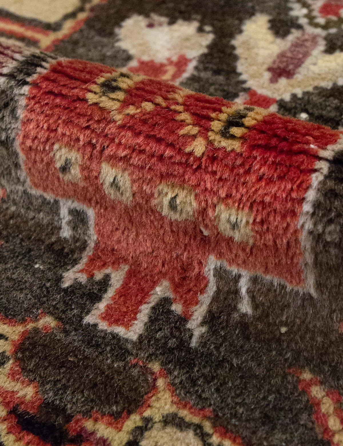 Vintage Turkish Hand-Knotted Wool Rug No. 590, 2'5" x 4'4"