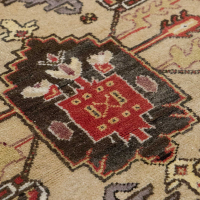 Vintage Turkish Hand-Knotted Wool Rug No. 590, 2'5" x 4'4"
