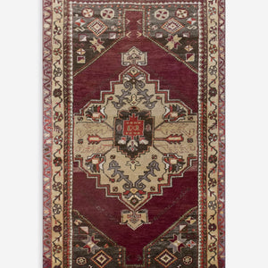Vintage Turkish Hand-Knotted Wool Rug No. 590, 2'5" x 4'4"