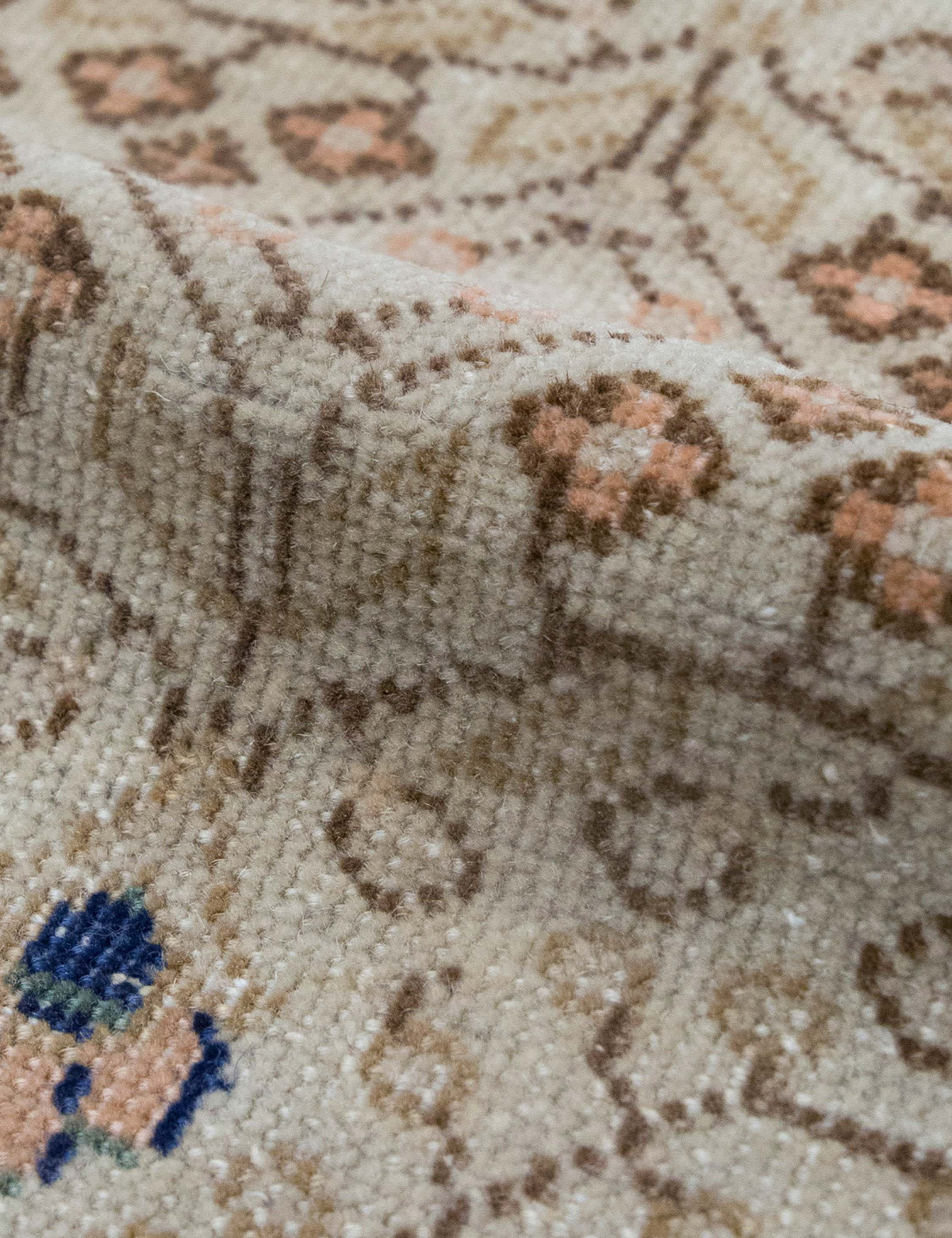 Vintage Turkish Hand-Knotted Wool Rug No. 592, 4'6" x 6'9"