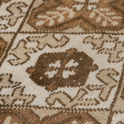 Vintage Turkish Hand-Knotted Wool Runner Rug No. 319, 1'12" x 9'10"