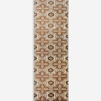 Vintage Turkish Hand-Knotted Wool Runner Rug No. 319, 1'12" x 9'10"