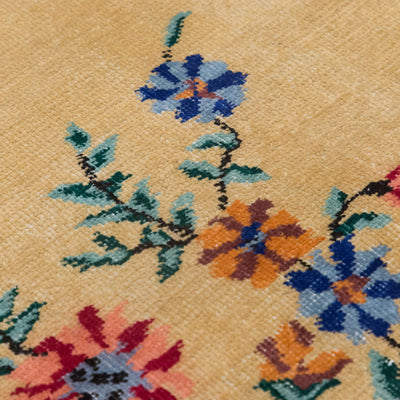 Vintage Turkish Hand-Knotted Wool Rug No. 597, 3'3" x 6'5"