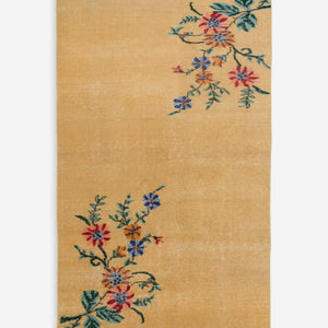 Vintage Turkish Hand-Knotted Wool Rug No. 597, 3'3" x 6'5"