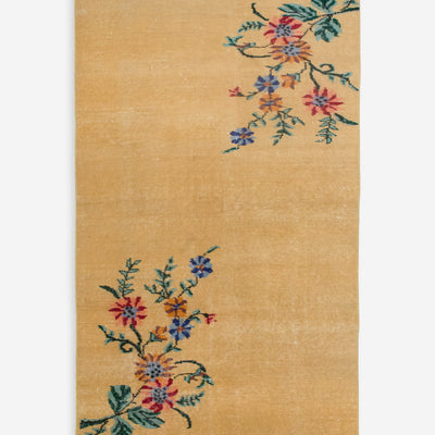Vintage Turkish Hand-Knotted Wool Rug No. 597, 3'3" x 6'5"