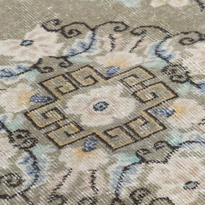 Vintage Turkish Hand-Knotted Wool Rug No. 598, 4'2" x 7'3"