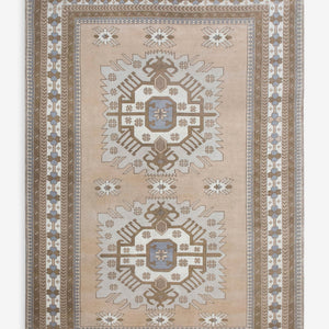 Vintage Turkish Hand-Knotted Wool Rug No. 600, 7'12" x 12'3"