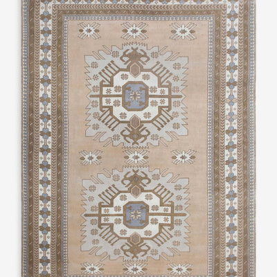 Vintage Turkish Hand-Knotted Wool Rug No. 600, 7'12" x 12'3"