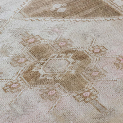 Vintage Turkish Hand-Knotted Wool Rug No. 601, 4'5" x 7'8"