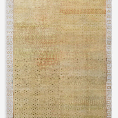 Vintage Turkish Hand-Knotted Wool Rug No. 602, 6'9" x 9'9"