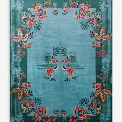 Vintage Turkish Hand-Knotted Wool Rug No. 604, 6'10" x 10'2"