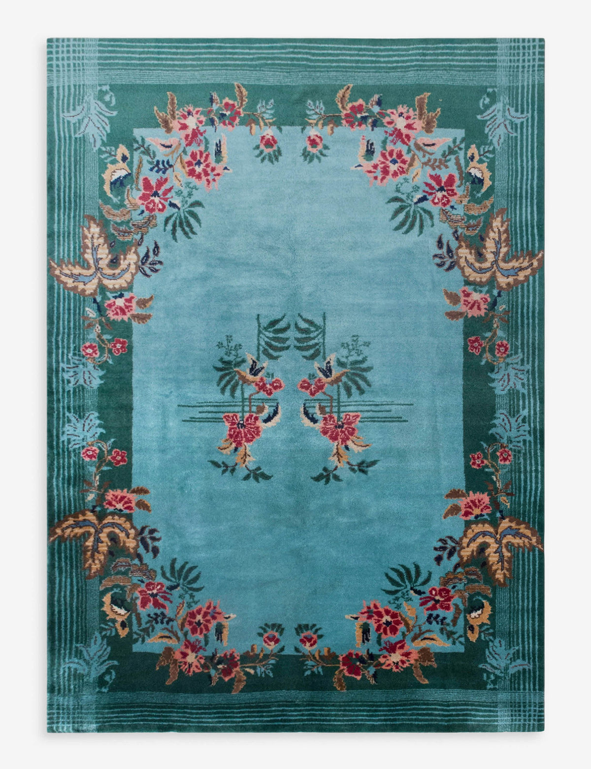 Vintage Turkish Hand-Knotted Wool Rug No. 604, 6'10" x 10'2"