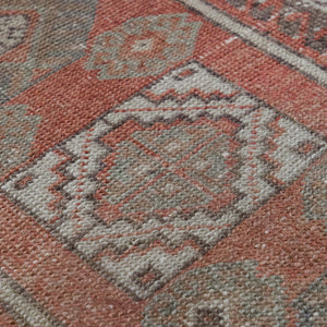 Vintage Turkish Hand-Knotted Wool Mini Rug No. 314, 1'11" x 3'7"