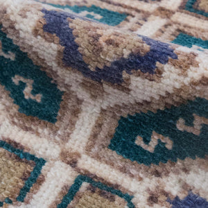 Vintage Turkish Hand-Knotted Wool Mini Rug No. 316, 1'9" x 2'9"