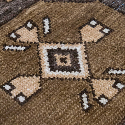 Vintage Turkish Hand-Knotted Wool Mini Rug No. 319, 1'6" x 3'3"