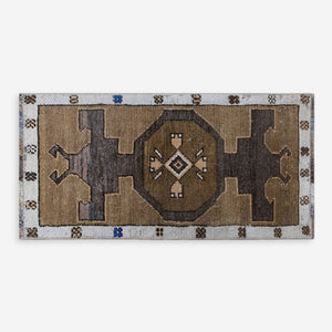 Vintage Turkish Hand-Knotted Wool Mini Rug No. 319, 1'6" x 3'3"