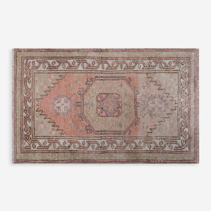 Vintage Turkish Hand-Knotted Wool Mini Rug No. 320, 1'9" x 3'1"