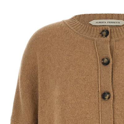 Alberta Ferretti Lace Insert Cardigan
