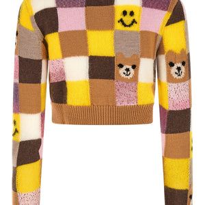 Smiley® E Moschino Teddy Bear Cardigan