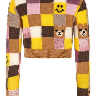 Smiley® E Moschino Teddy Bear Cardigan