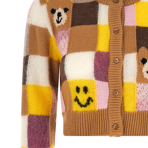 Smiley® E Moschino Teddy Bear Cardigan