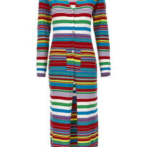Mo5Ch1No Jeans Striped Cardigan