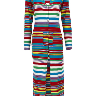 Mo5Ch1No Jeans Striped Cardigan