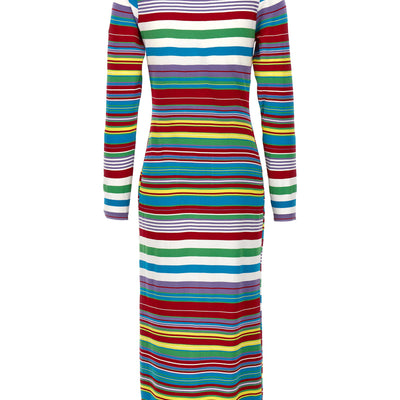 Mo5Ch1No Jeans Striped Cardigan