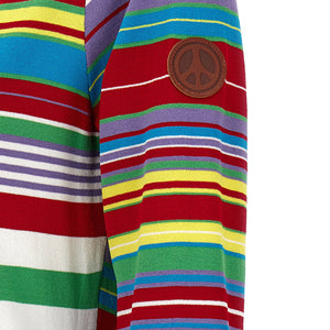 Mo5Ch1No Jeans Striped Cardigan