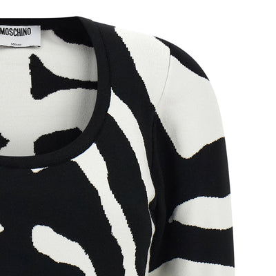 Moschino Zebra Intarsia Sweater