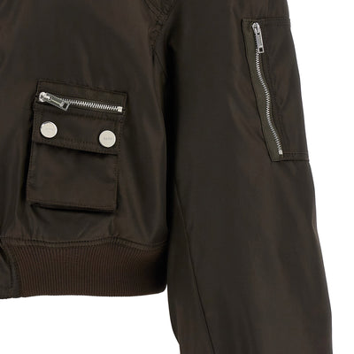 Ganni Duchesse Nylon Bomber Jacket