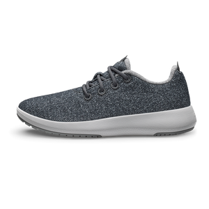 Men's Wool Runner Mizzles - Dark Grey (Light Grey Sole)
