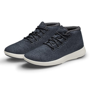 Men's Wool Runner-up Mizzles - Natural Black (Natural White Sole)